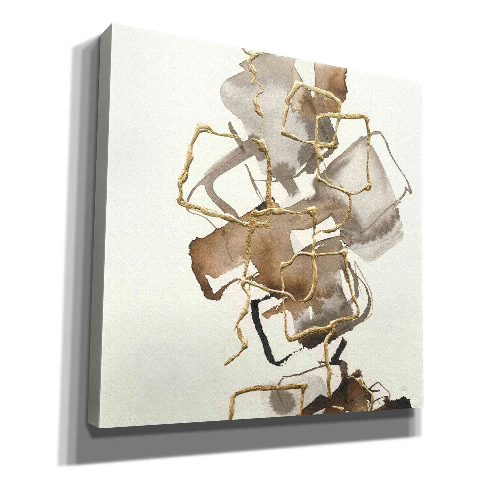 'Gold Squares I' by Chris Paschke, Giclee Canvas Wall Art