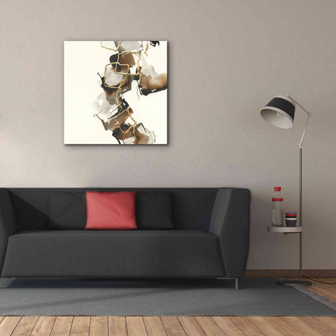 Image of 'Gold Squares II' by Chris Paschke, Giclee Canvas Wall Art,37 x 37