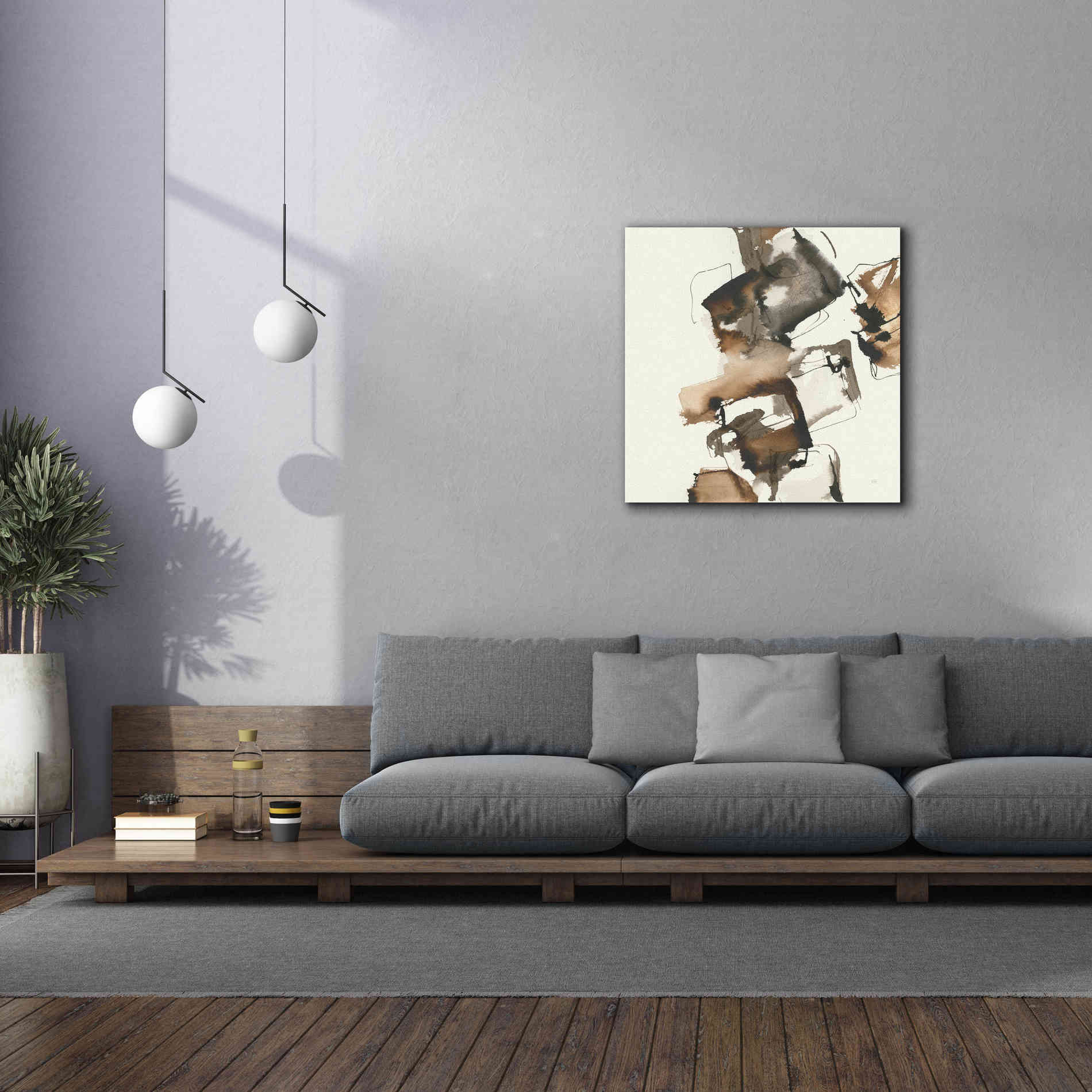 'Stacked I' by Chris Paschke, Giclee Canvas Wall Art,37 x 37