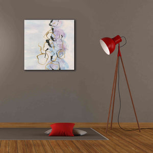 'Abstract Lines On Pastel I' by Chris Paschke, Giclee Canvas Wall Art,26 x 26