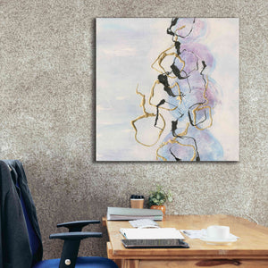 'Abstract Lines On Pastel I' by Chris Paschke, Giclee Canvas Wall Art,37 x 37