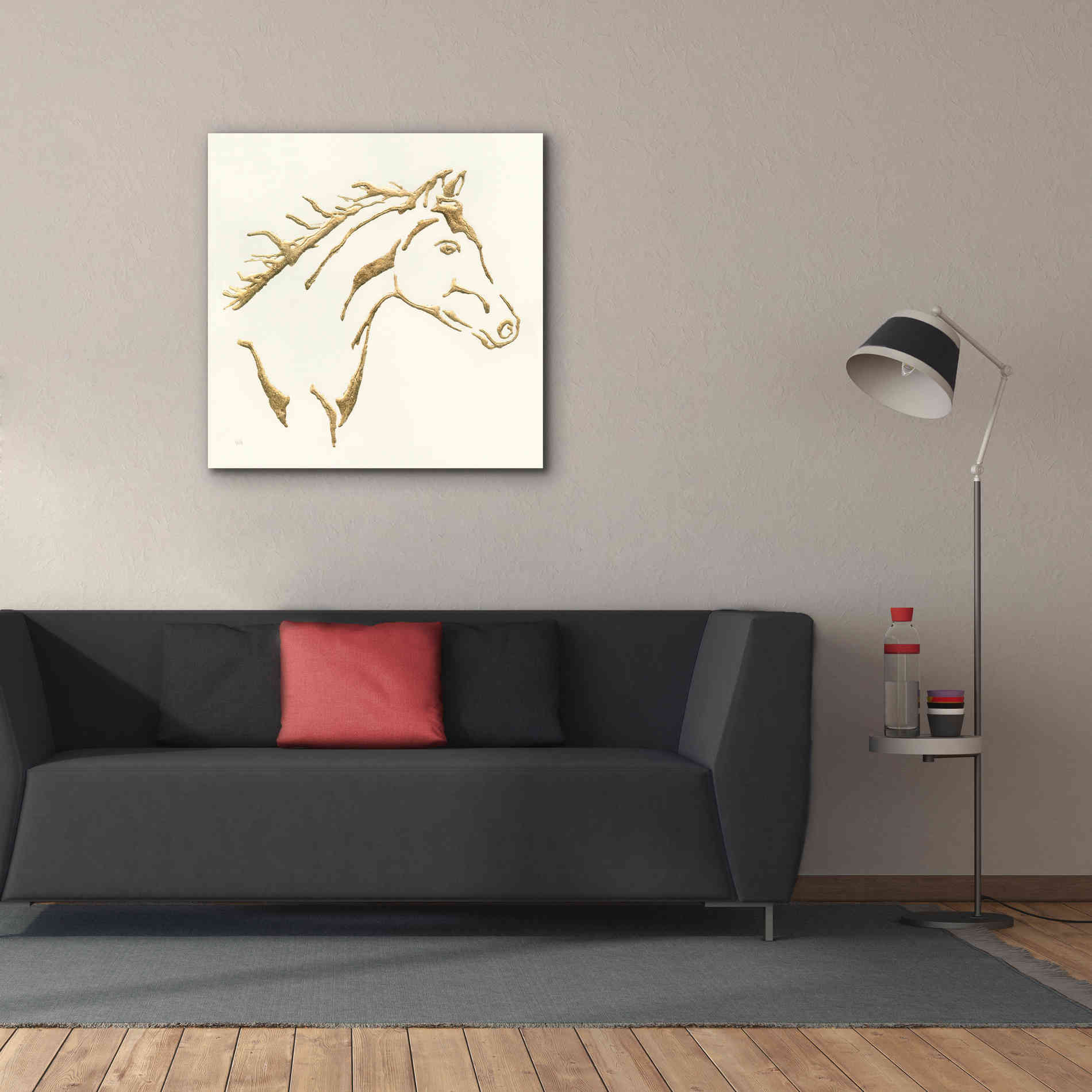 'Gilded Filly' by Chris Paschke, Giclee Canvas Wall Art,37 x 37