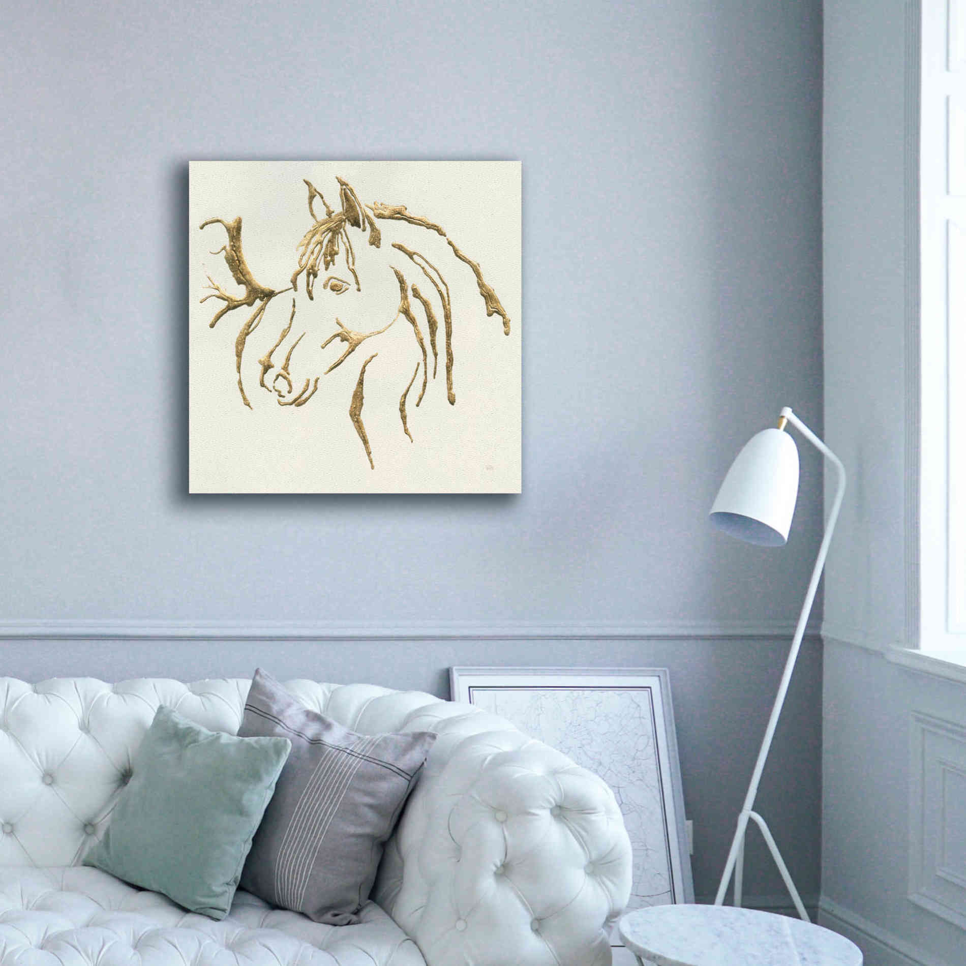 'Gilded Mare' by Chris Paschke, Giclee Canvas Wall Art,37 x 37