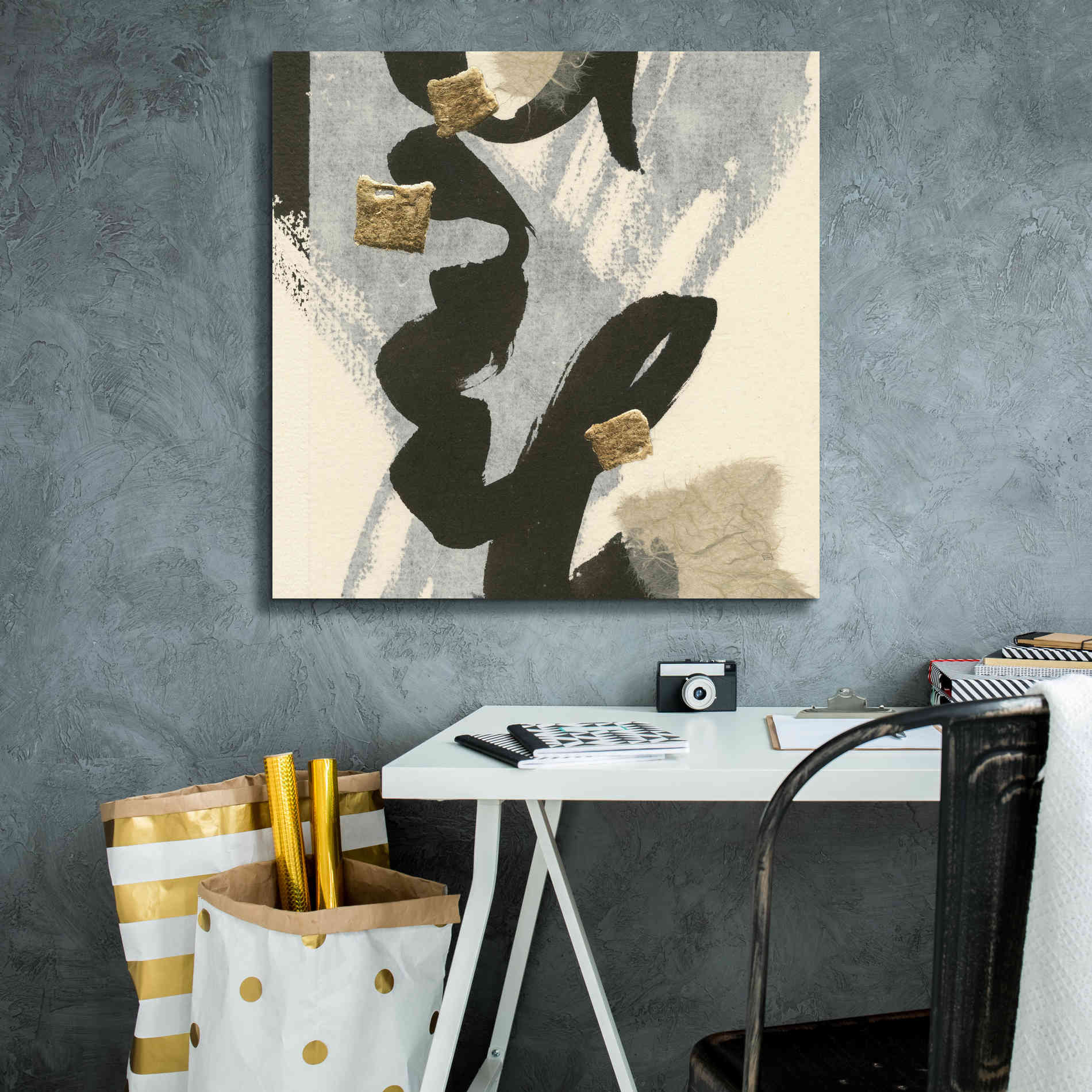 'Collage V' by Chris Paschke, Giclee Canvas Wall Art,26 x 26