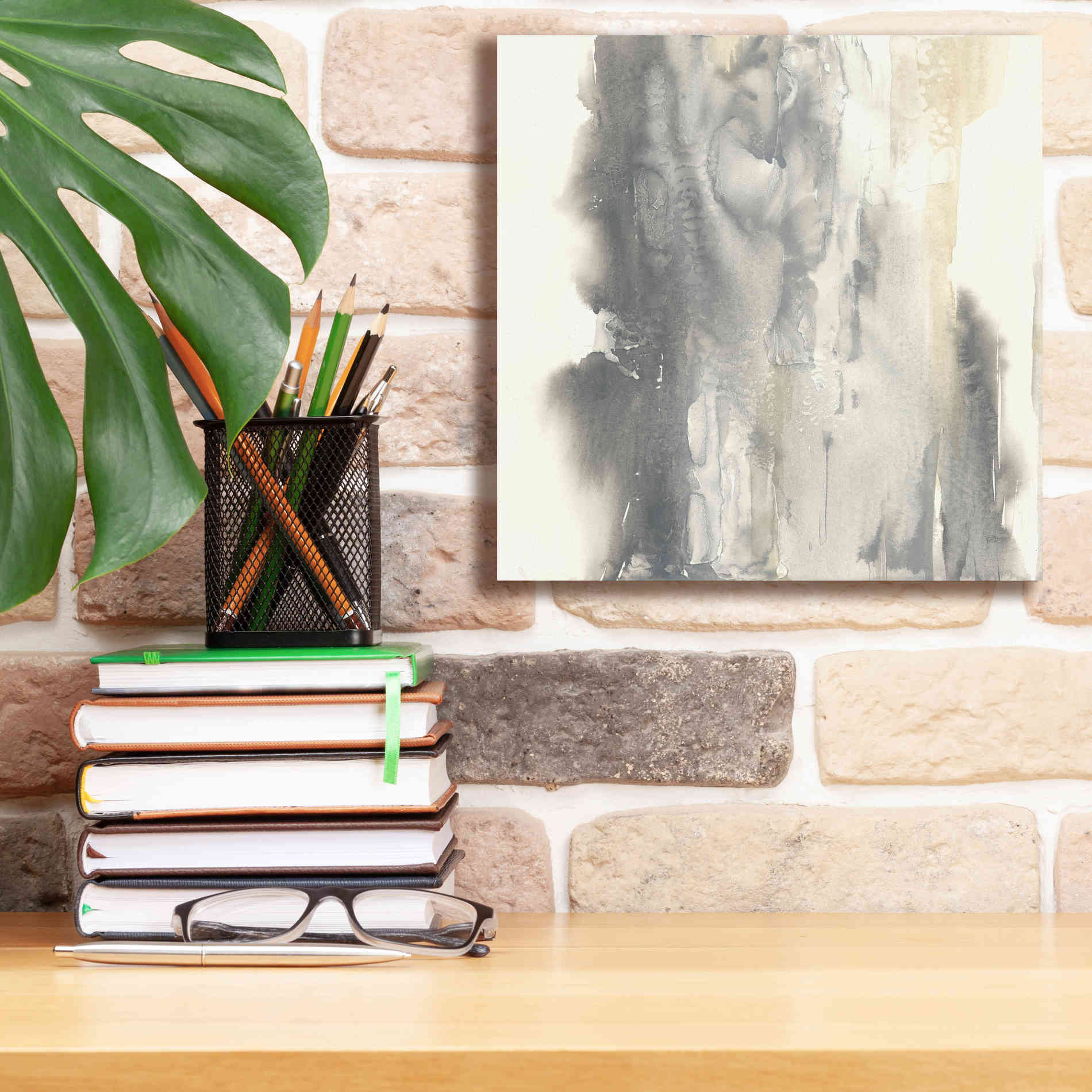 'Pale Taupe I' by Chris Paschke, Giclee Canvas Wall Art,12 x 12
