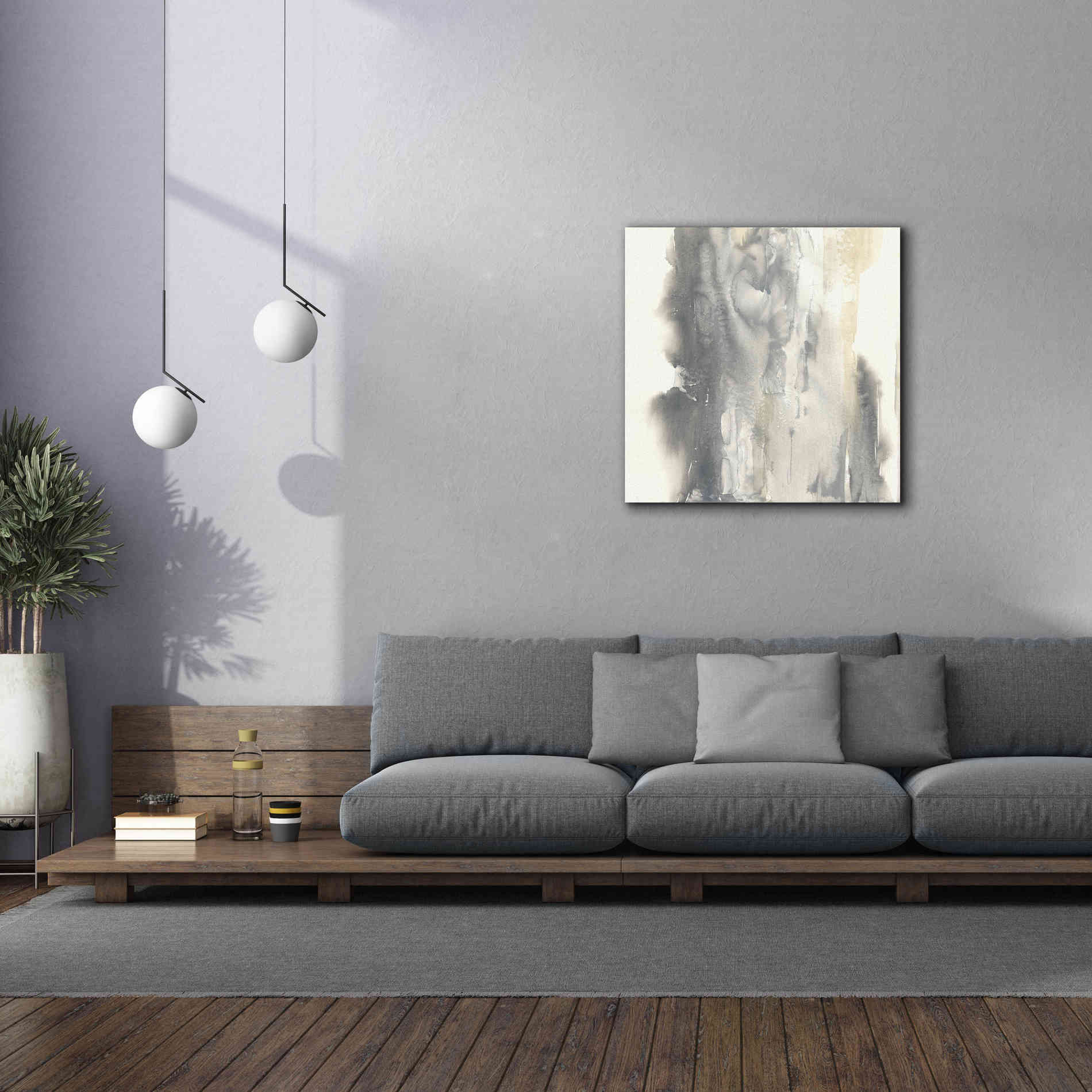 'Pale Taupe I' by Chris Paschke, Giclee Canvas Wall Art,37 x 37