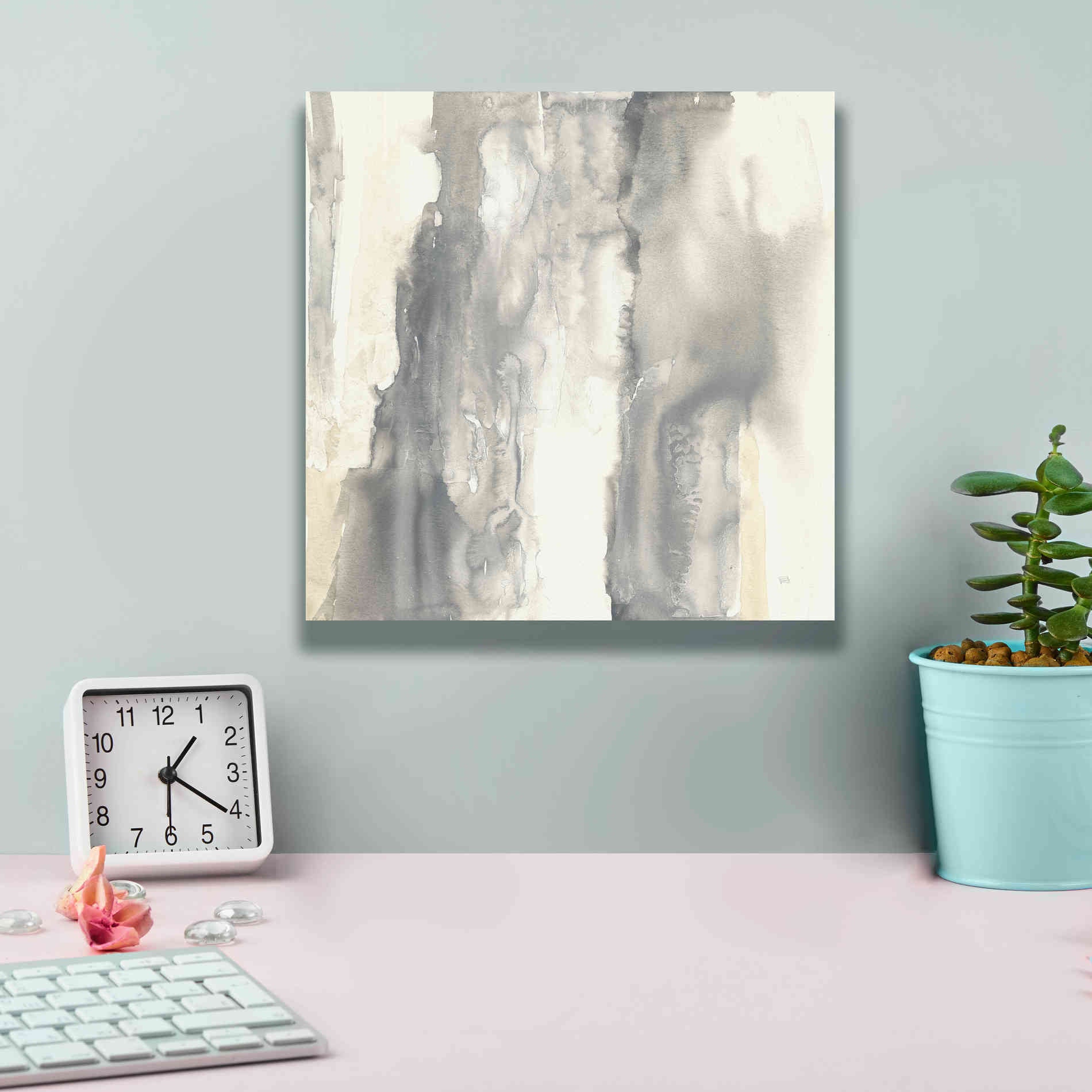 'Pale Taupe II' by Chris Paschke, Giclee Canvas Wall Art,12 x 12