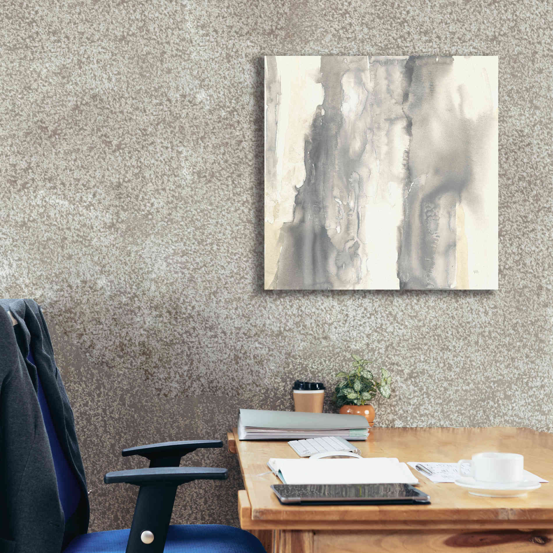 'Pale Taupe II' by Chris Paschke, Giclee Canvas Wall Art,26 x 26