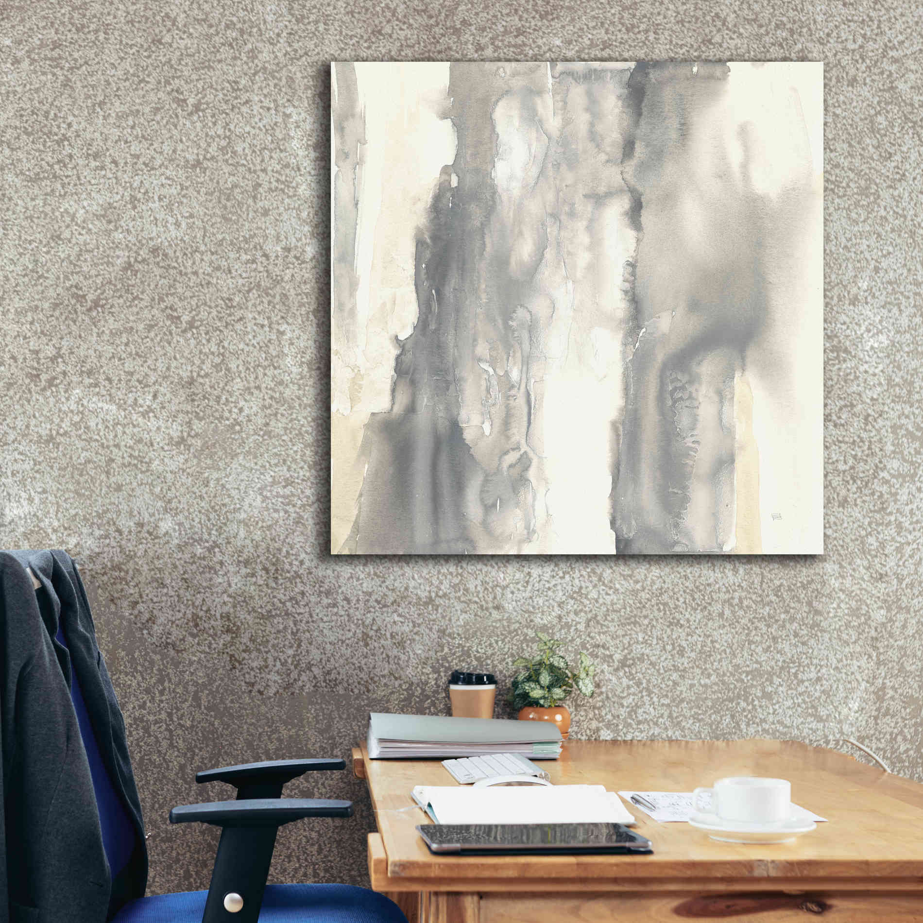 'Pale Taupe II' by Chris Paschke, Giclee Canvas Wall Art,37 x 37