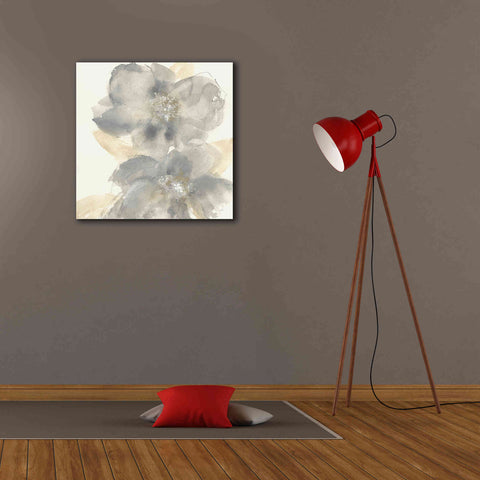 Image of 'Floral Gray II' by Chris Paschke, Giclee Canvas Wall Art,26 x 26
