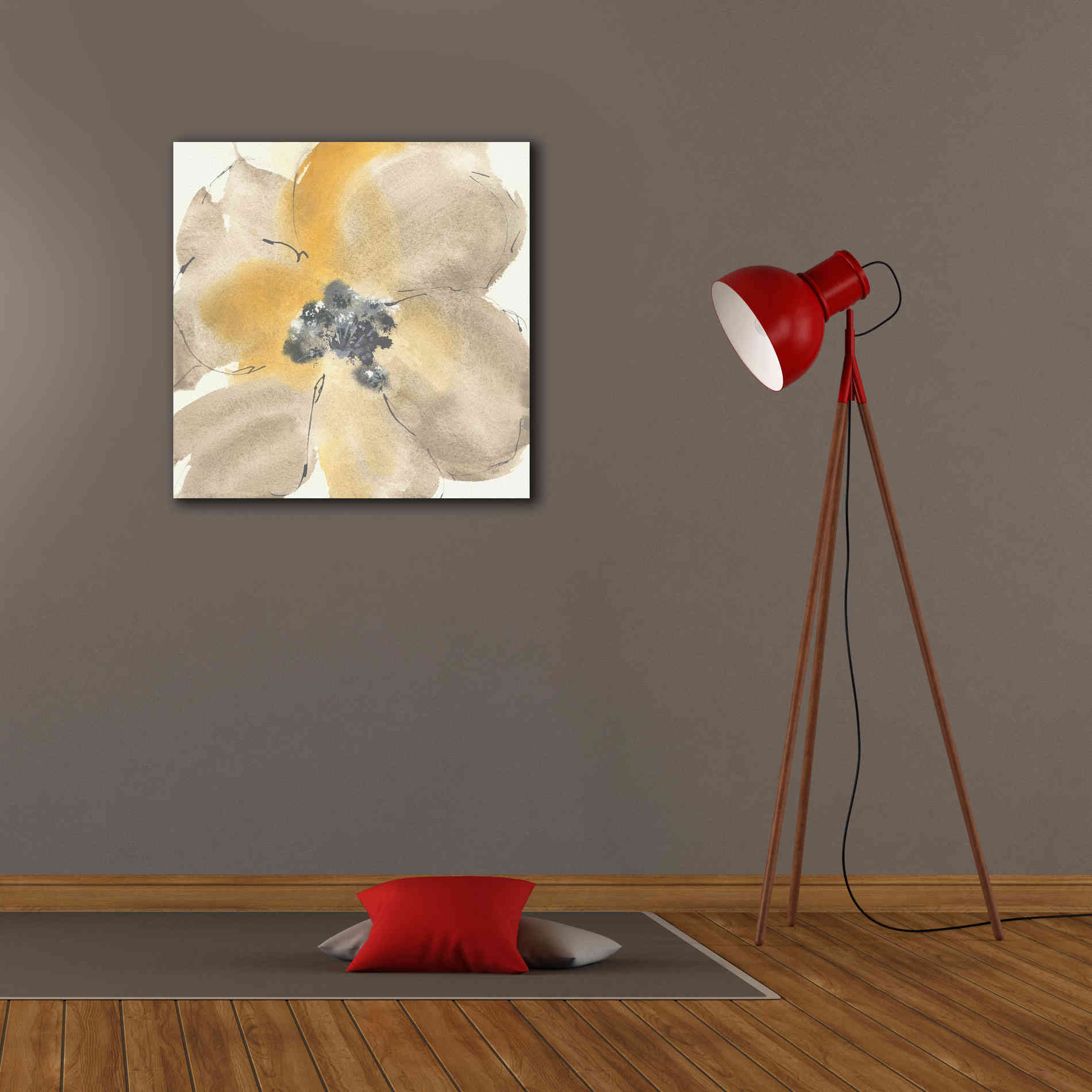 'Flower Tones I' by Chris Paschke, Giclee Canvas Wall Art,26 x 26