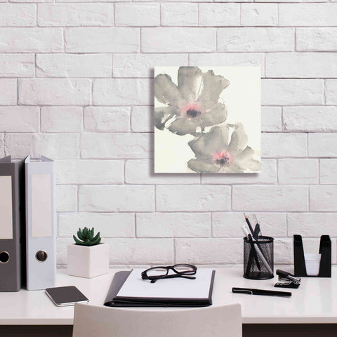 Image of 'Gray Blush Cosmos I' by Chris Paschke, Giclee Canvas Wall Art,12 x 12
