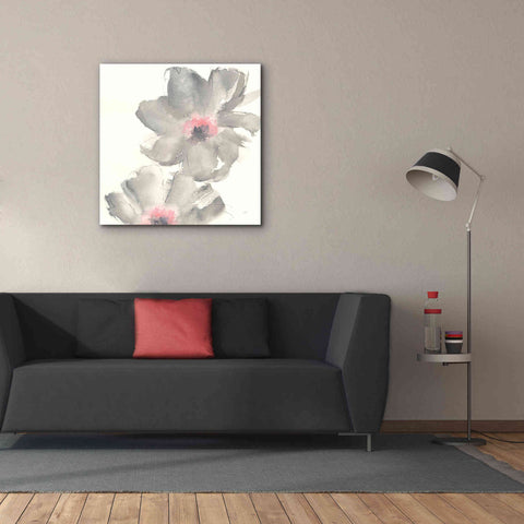 Image of 'Gray Blush Cosmos II' by Chris Paschke, Giclee Canvas Wall Art,37 x 37