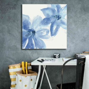 'Cobalt Clematis II' by Chris Paschke, Giclee Canvas Wall Art,26 x 26
