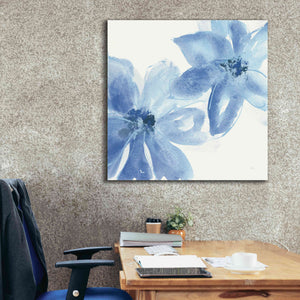 'Cobalt Clematis II' by Chris Paschke, Giclee Canvas Wall Art,37 x 37