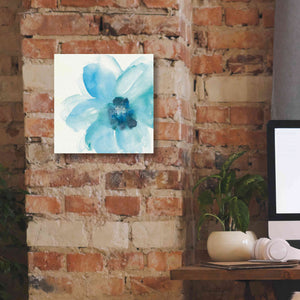 'Teal Cosmos II' by Chris Paschke, Giclee Canvas Wall Art,12 x 12