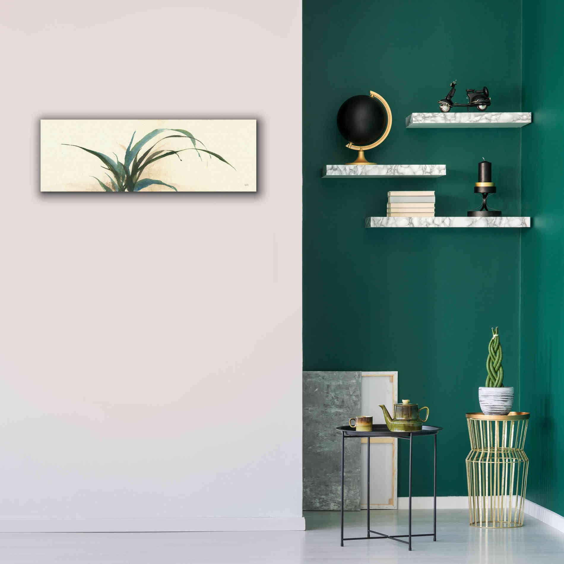 'Horizontal Grass I' by Chris Paschke, Giclee Canvas Wall Art,36 x 12