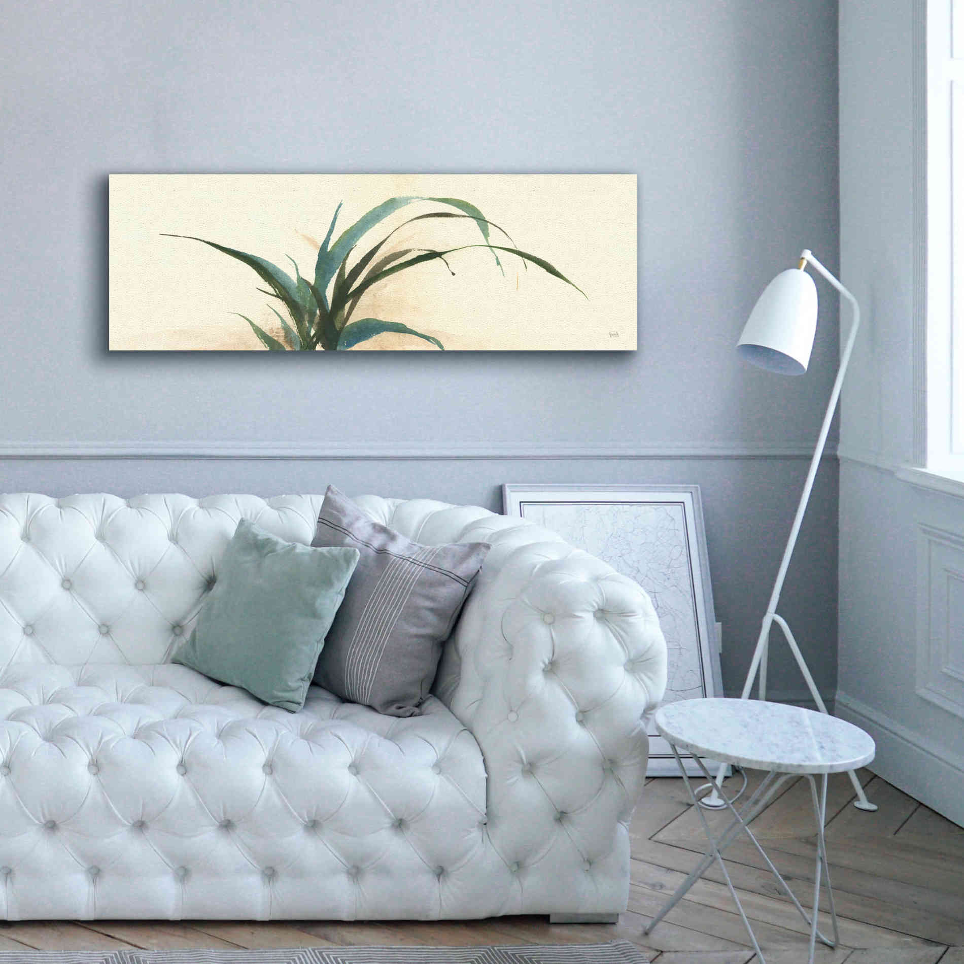 'Horizontal Grass I' by Chris Paschke, Giclee Canvas Wall Art,60 x 20