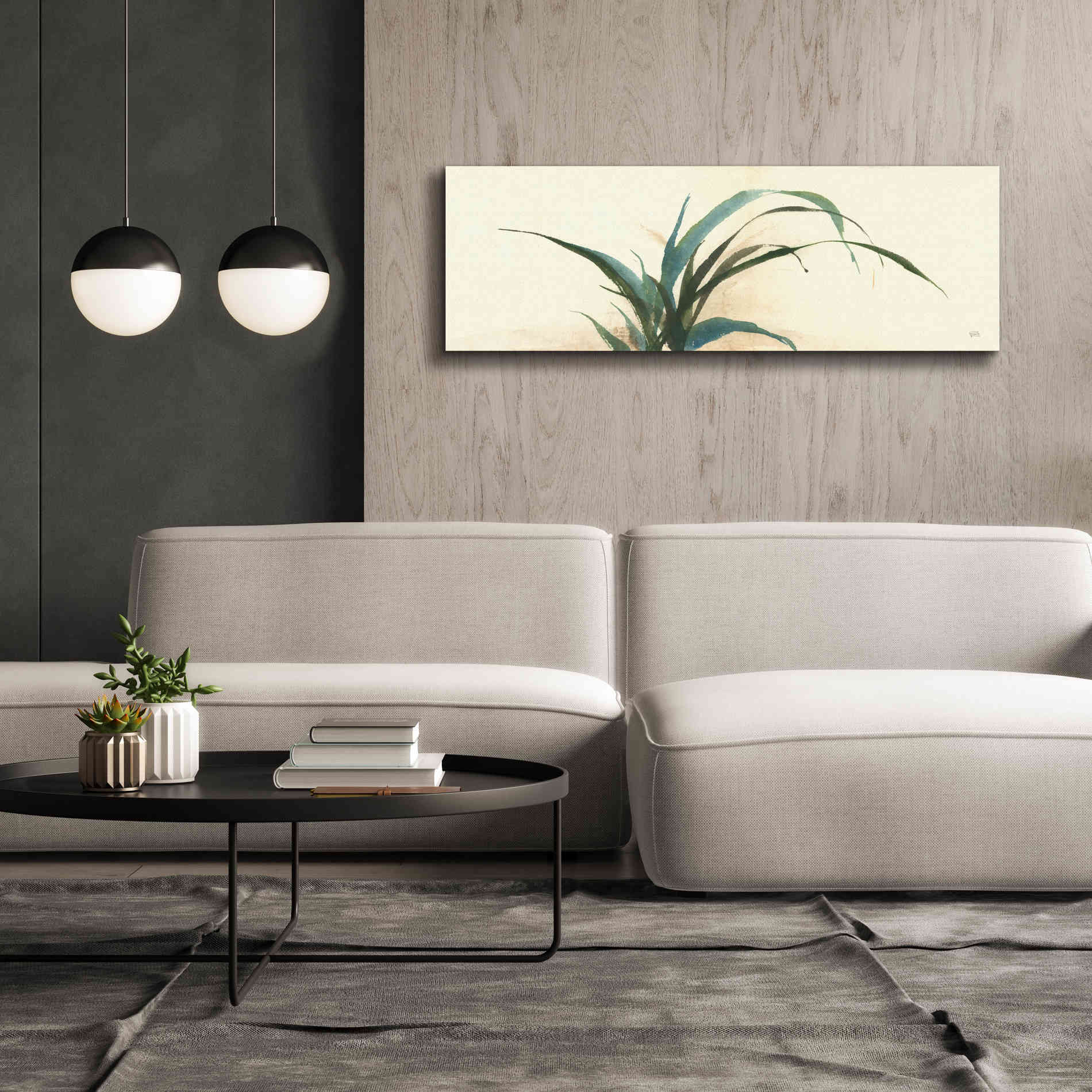 'Horizontal Grass I' by Chris Paschke, Giclee Canvas Wall Art,60 x 20