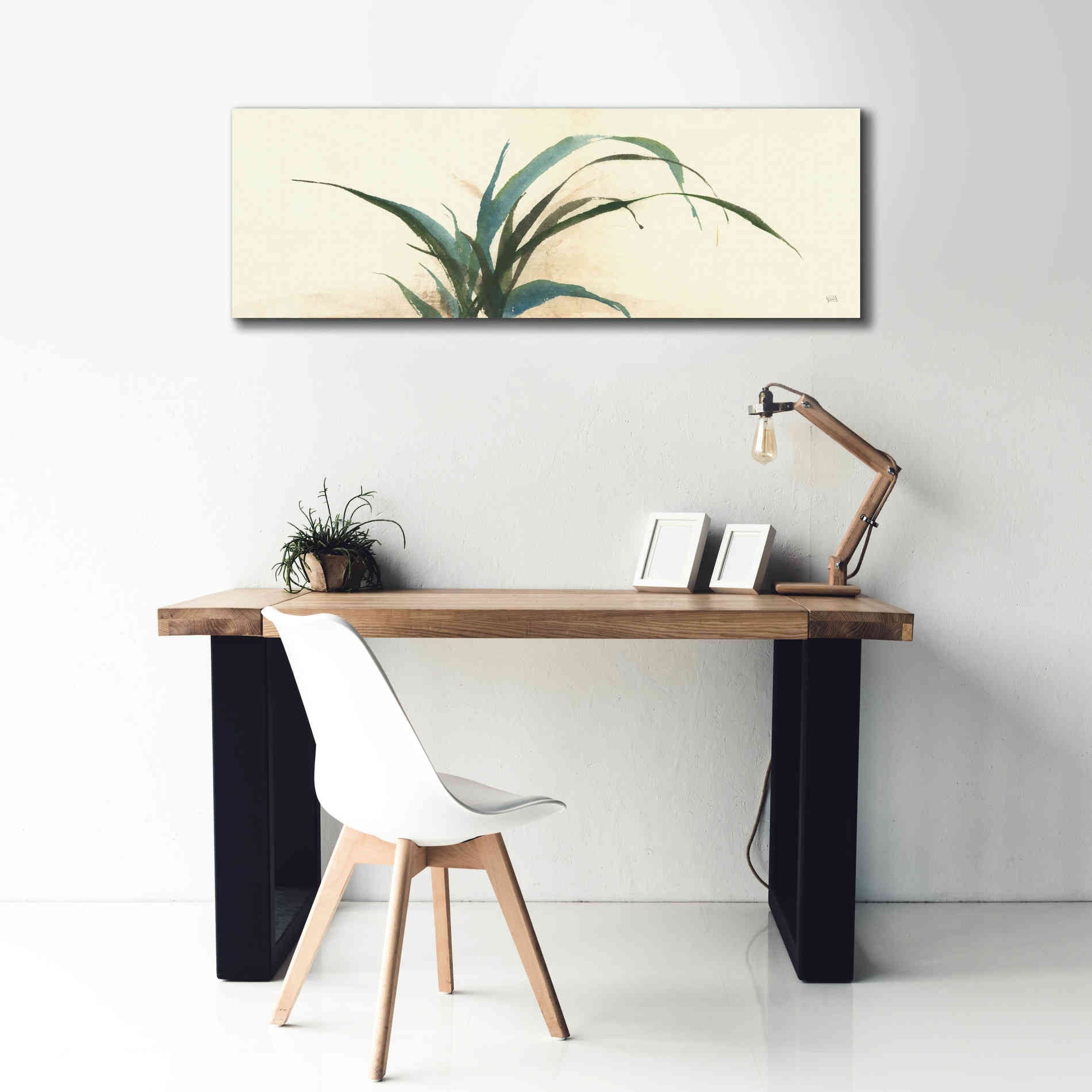 'Horizontal Grass I' by Chris Paschke, Giclee Canvas Wall Art,60 x 20