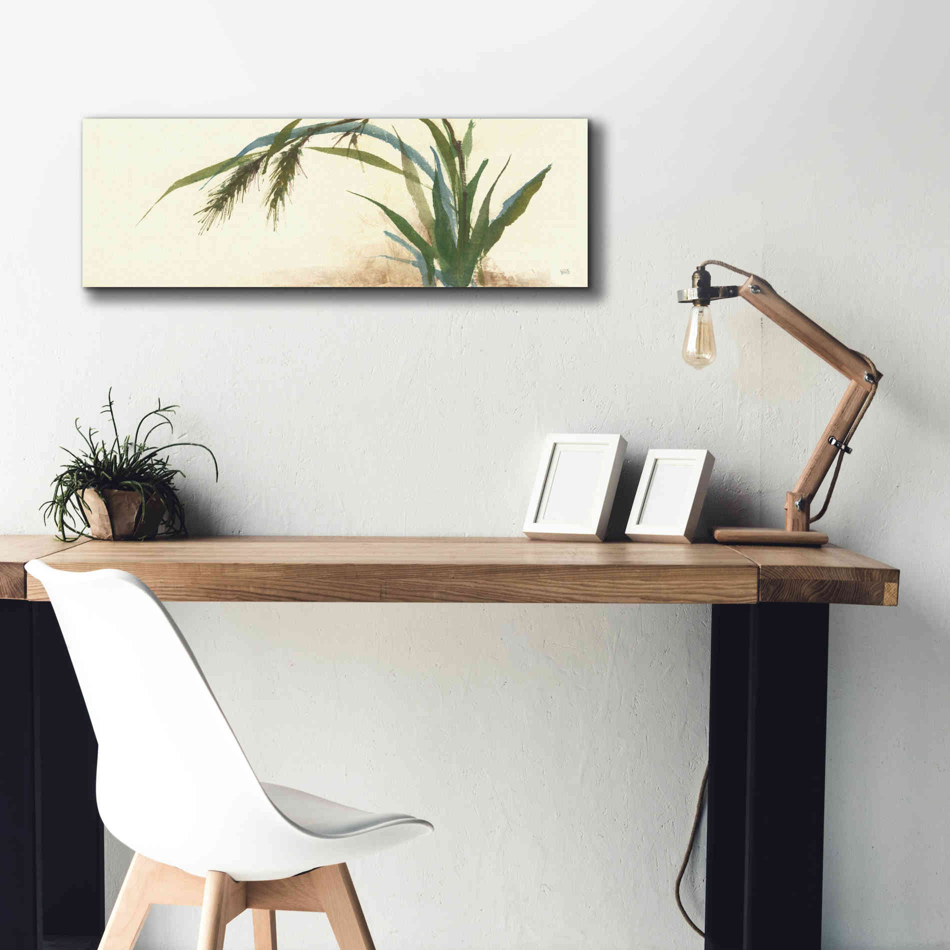 'Horizontal Grass II' by Chris Paschke, Giclee Canvas Wall Art,36 x 12