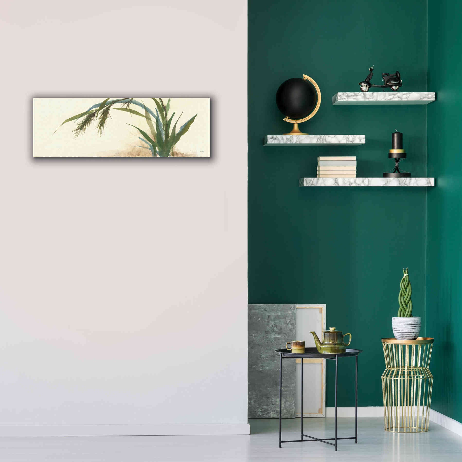 'Horizontal Grass II' by Chris Paschke, Giclee Canvas Wall Art,36 x 12