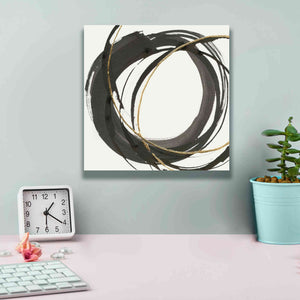 'Gilded Enso I' by Chris Paschke, Giclee Canvas Wall Art,12 x 12