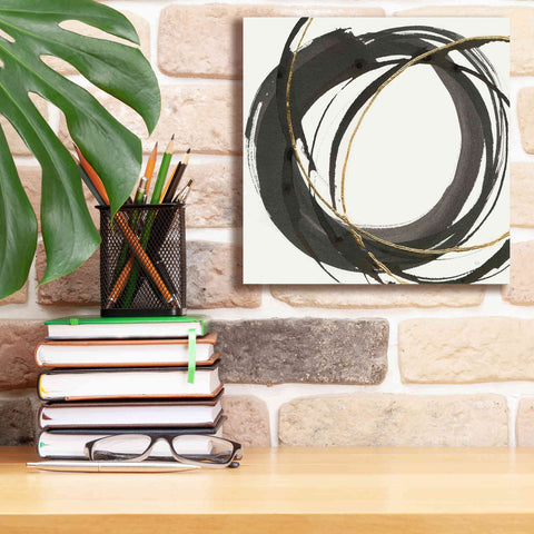 Image of 'Gilded Enso I' by Chris Paschke, Giclee Canvas Wall Art,12 x 12