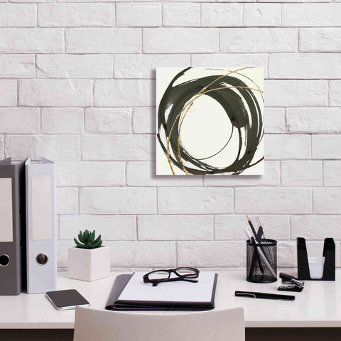 Image of 'Gilded Enso IV' by Chris Paschke, Giclee Canvas Wall Art,12 x 12
