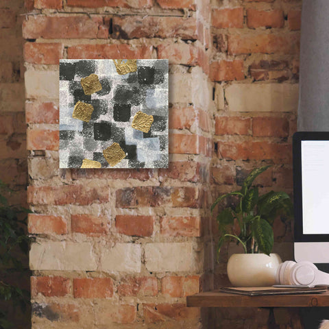 Image of 'Gold Squares III' by Chris Paschke, Giclee Canvas Wall Art,12 x 12