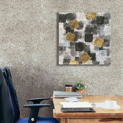 Image of 'Gold Squares III' by Chris Paschke, Giclee Canvas Wall Art,26 x 26