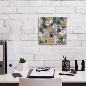 'Gold Squares IV' by Chris Paschke, Giclee Canvas Wall Art,12 x 12