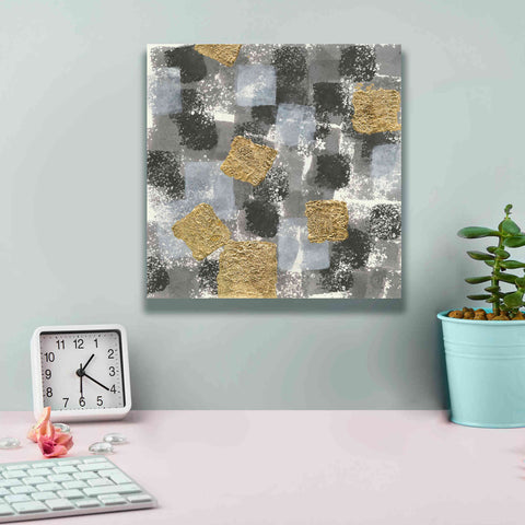 Image of 'Gold Squares IV' by Chris Paschke, Giclee Canvas Wall Art,12 x 12