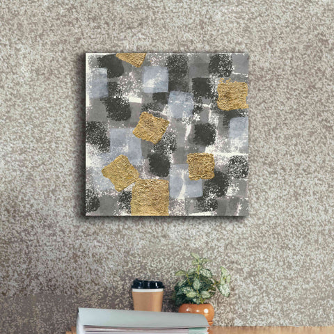 Image of 'Gold Squares IV' by Chris Paschke, Giclee Canvas Wall Art,18 x 18