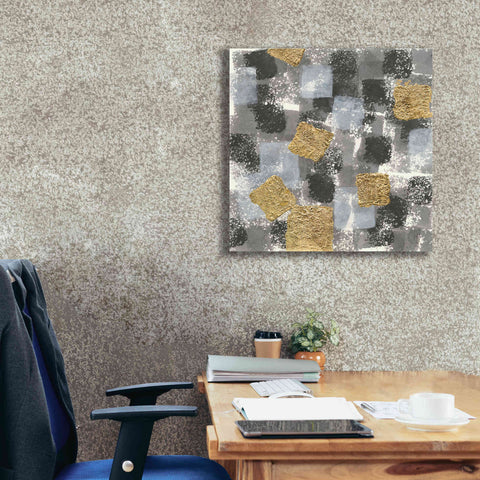 Image of 'Gold Squares IV' by Chris Paschke, Giclee Canvas Wall Art,26 x 26