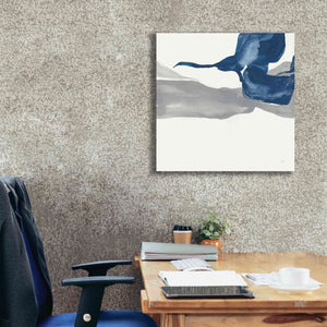 'Sapphire And Gray I' by Chris Paschke, Giclee Canvas Wall Art,26 x 26