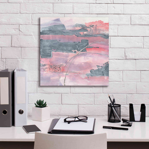 Image of 'Whitewashed Blush II' by Chris Paschke, Giclee Canvas Wall Art,18 x 18