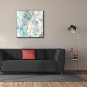 'Pale Blue Circles I' by Chris Paschke, Giclee Canvas Wall Art,37 x 37