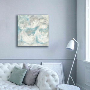 'Pale Blue Circles IV' by Chris Paschke, Giclee Canvas Wall Art,37 x 37