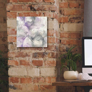 'Amethyst Circles II' by Chris Paschke, Giclee Canvas Wall Art,12 x 12