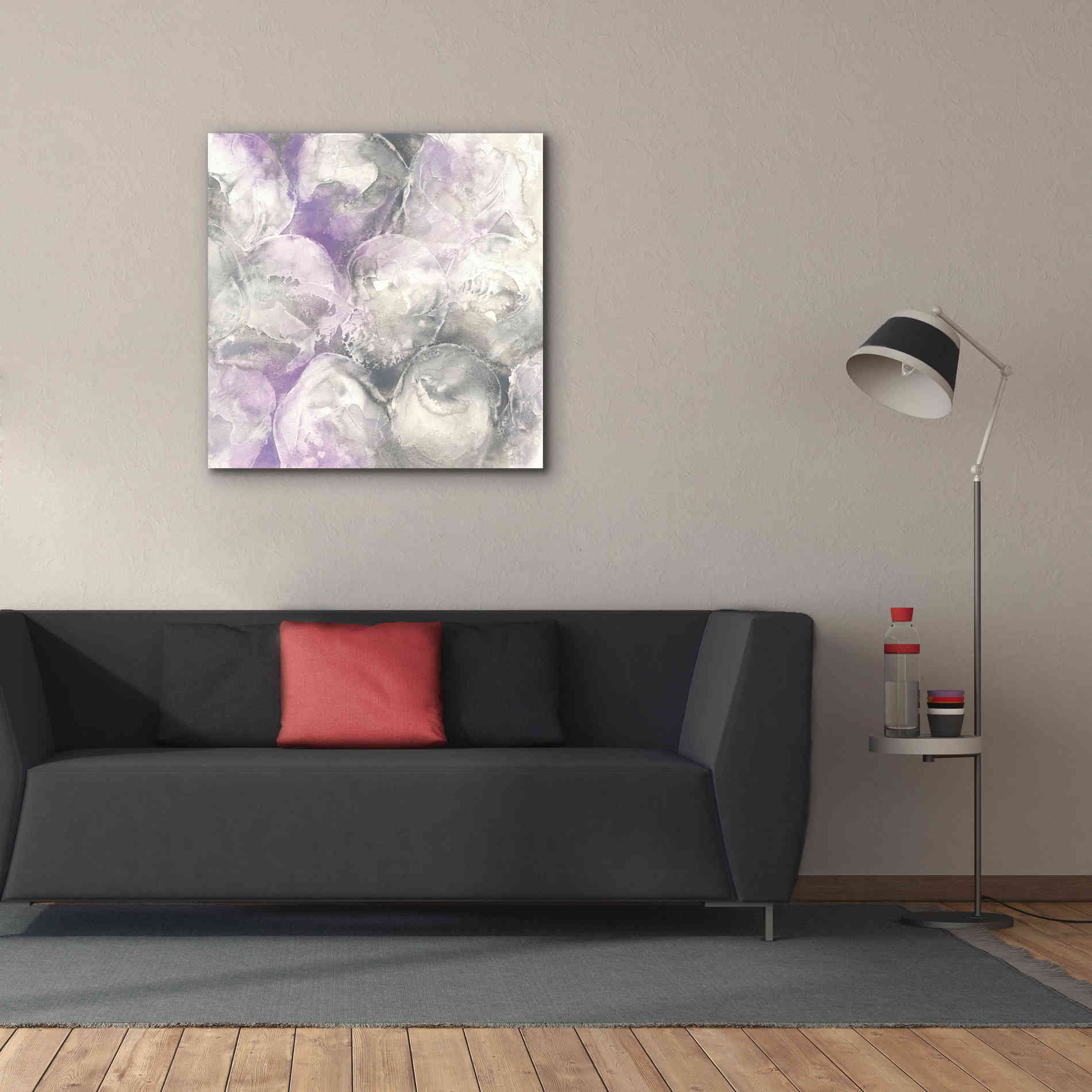 'Amethyst Circles II' by Chris Paschke, Giclee Canvas Wall Art,37 x 37