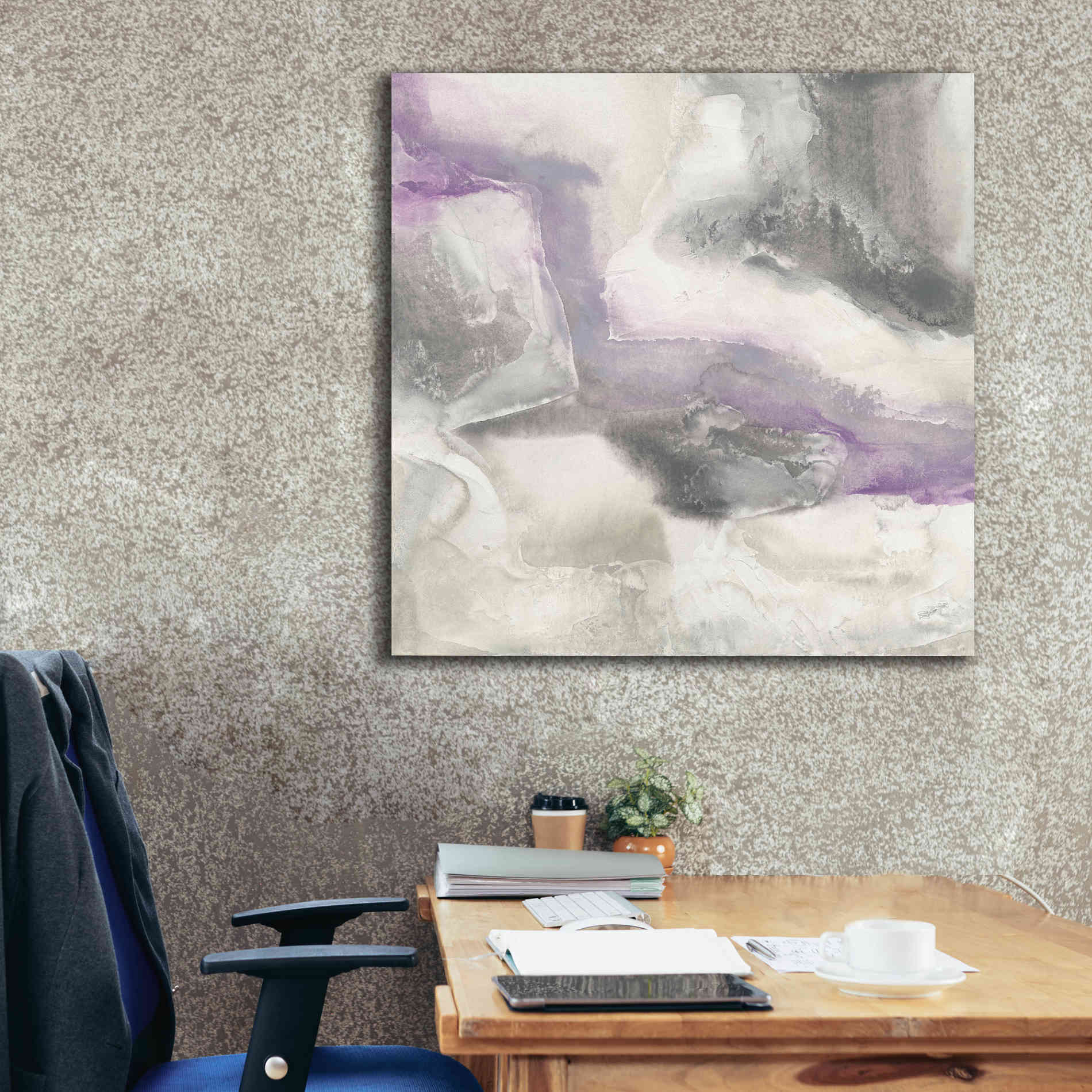 'Shades Of Amethyst I' by Chris Paschke, Giclee Canvas Wall Art,37 x 37