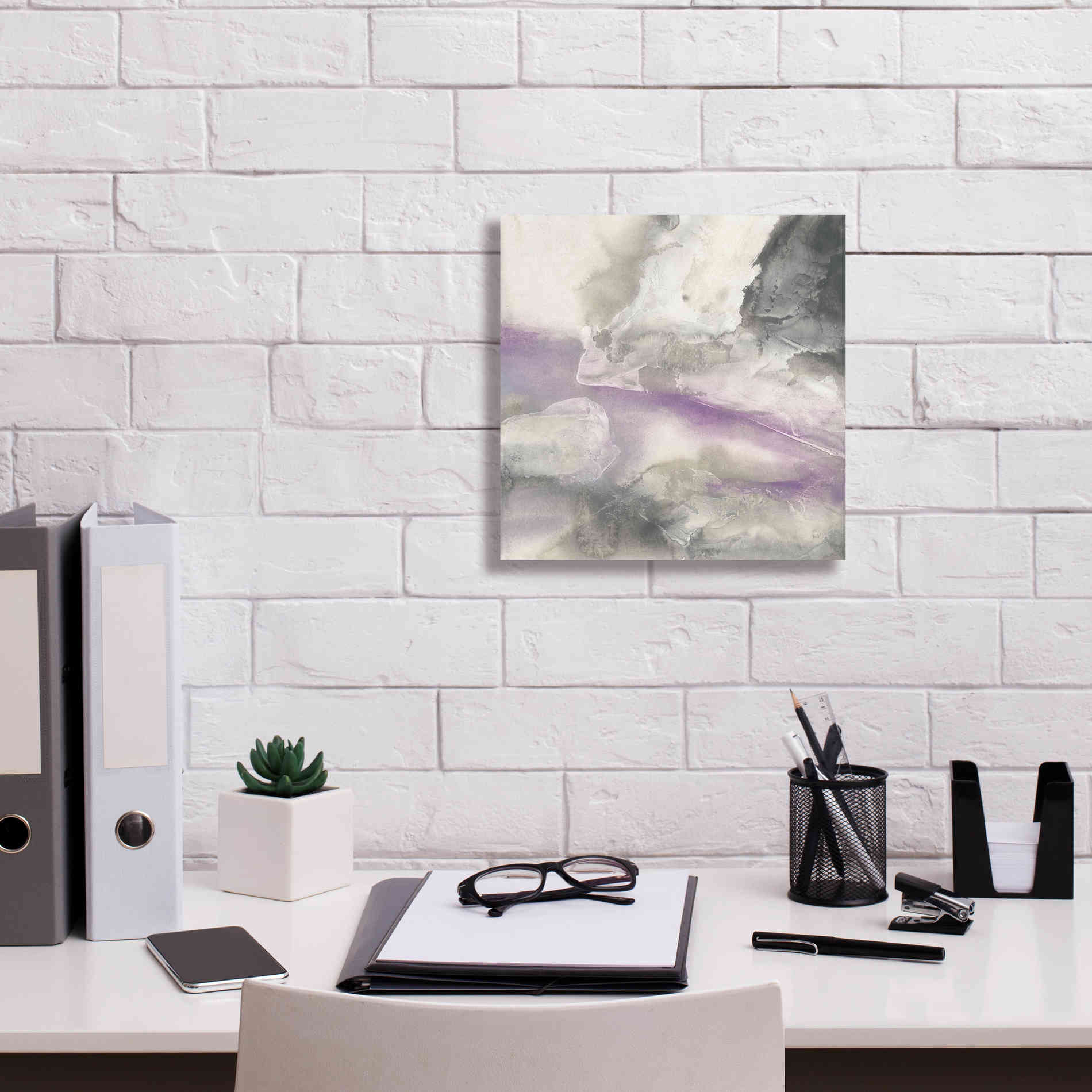 'Shades Of Amethyst II' by Chris Paschke, Giclee Canvas Wall Art,12 x 12