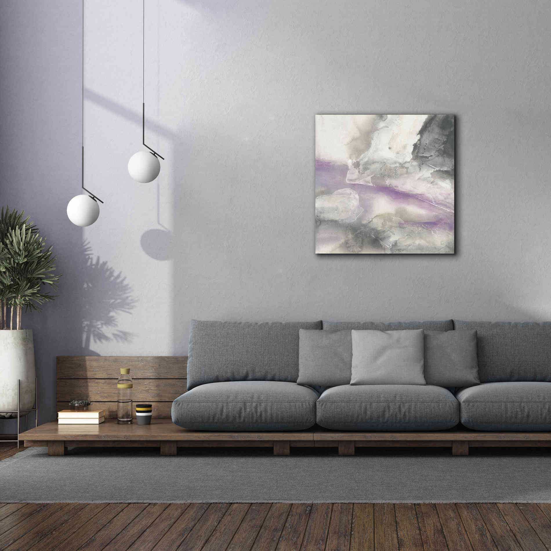 'Shades Of Amethyst II' by Chris Paschke, Giclee Canvas Wall Art,37 x 37