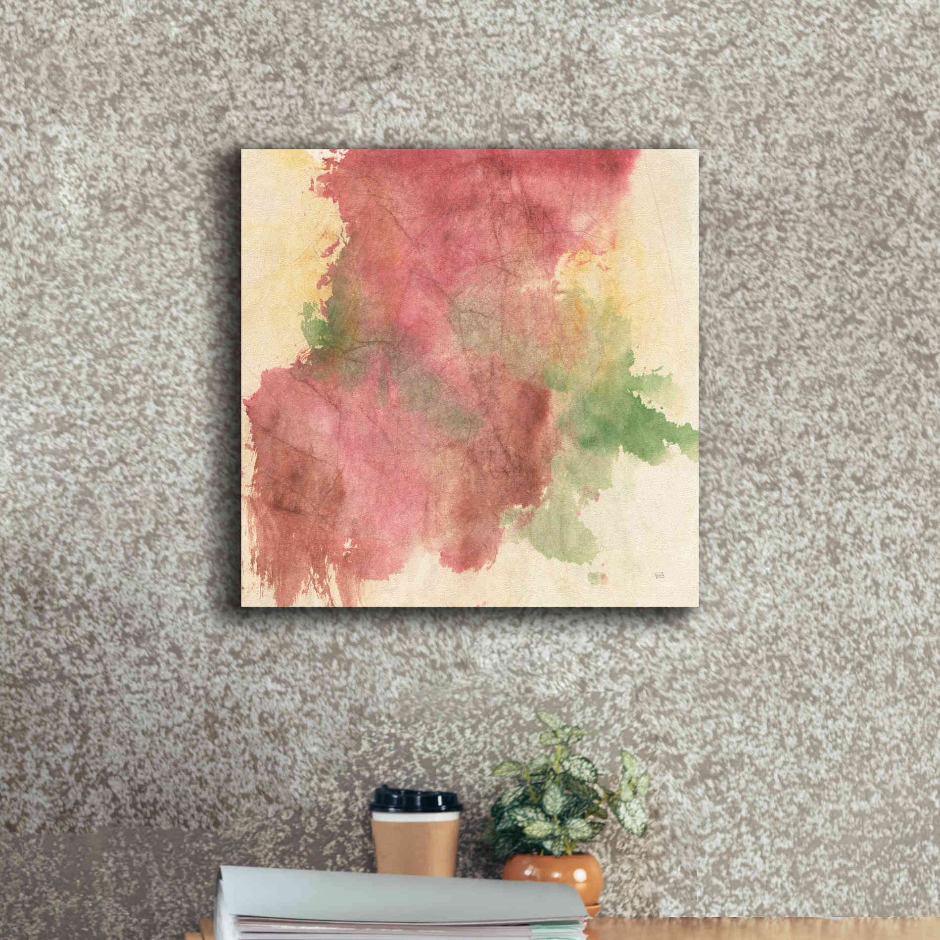 'Rouge Growth II' by Chris Paschke, Giclee Canvas Wall Art,18 x 18