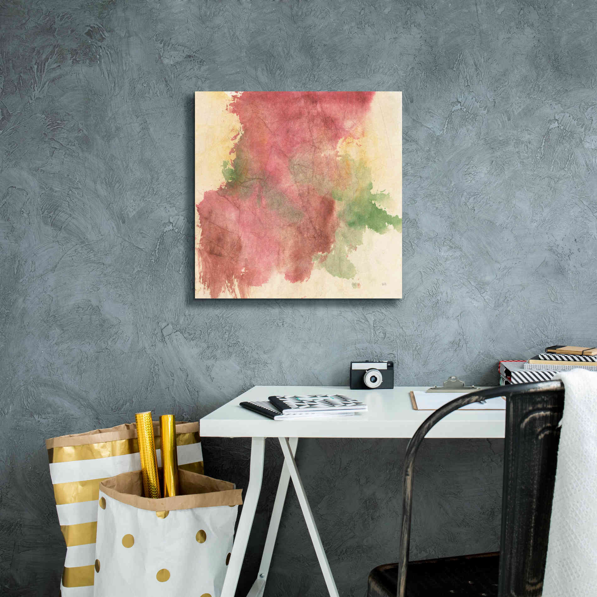 'Rouge Growth II' by Chris Paschke, Giclee Canvas Wall Art,18 x 18