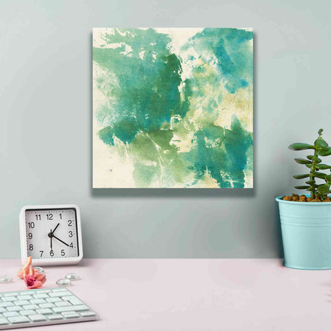Image of 'Mossy Rock I' by Chris Paschke, Giclee Canvas Wall Art,12 x 12