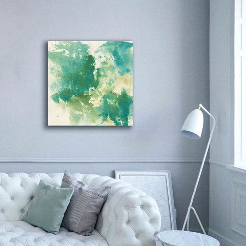 Image of 'Mossy Rock I' by Chris Paschke, Giclee Canvas Wall Art,37 x 37