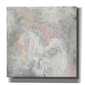 'Blush Horses I' by Chris Paschke, Giclee Canvas Wall Art