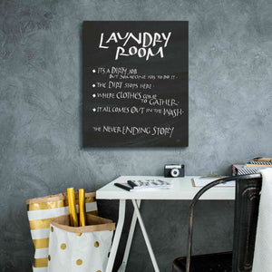 'Laundry Room Sayings' by Chris Paschke, Giclee Canvas Wall Art,20 x 24